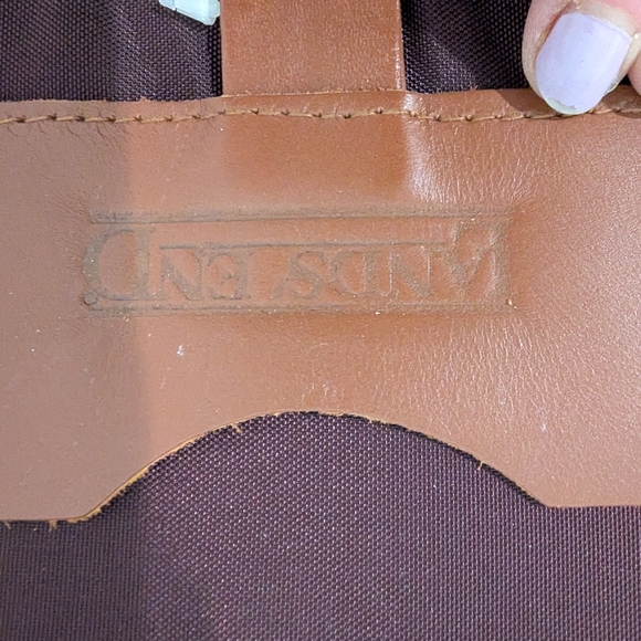 Lands End New maroon and leather address book, agenda. 7.5"x 5" - Picture 6 of 6